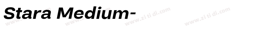 Stara Medium字体转换
